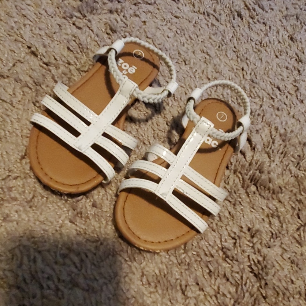 White sandals